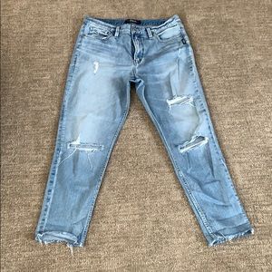 Women’s cropped Silver Mom Jean